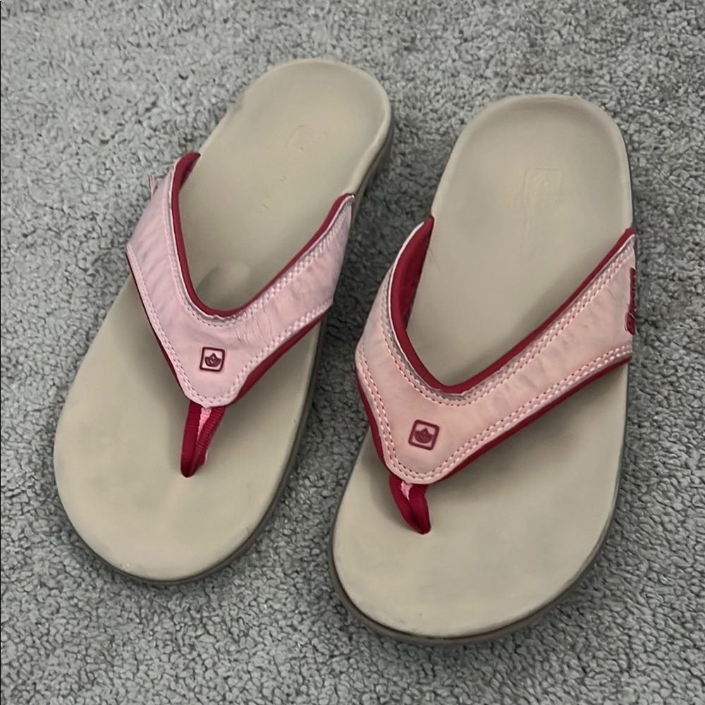 Women's Pink and Red Slippers